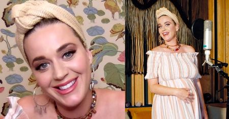 Ciężarna Katy Perry w sukience za 75 złotych narzeka na hormony: "Płaczę, kiedy patrzę na swoje palce u stóp" (ZDJĘCIA)