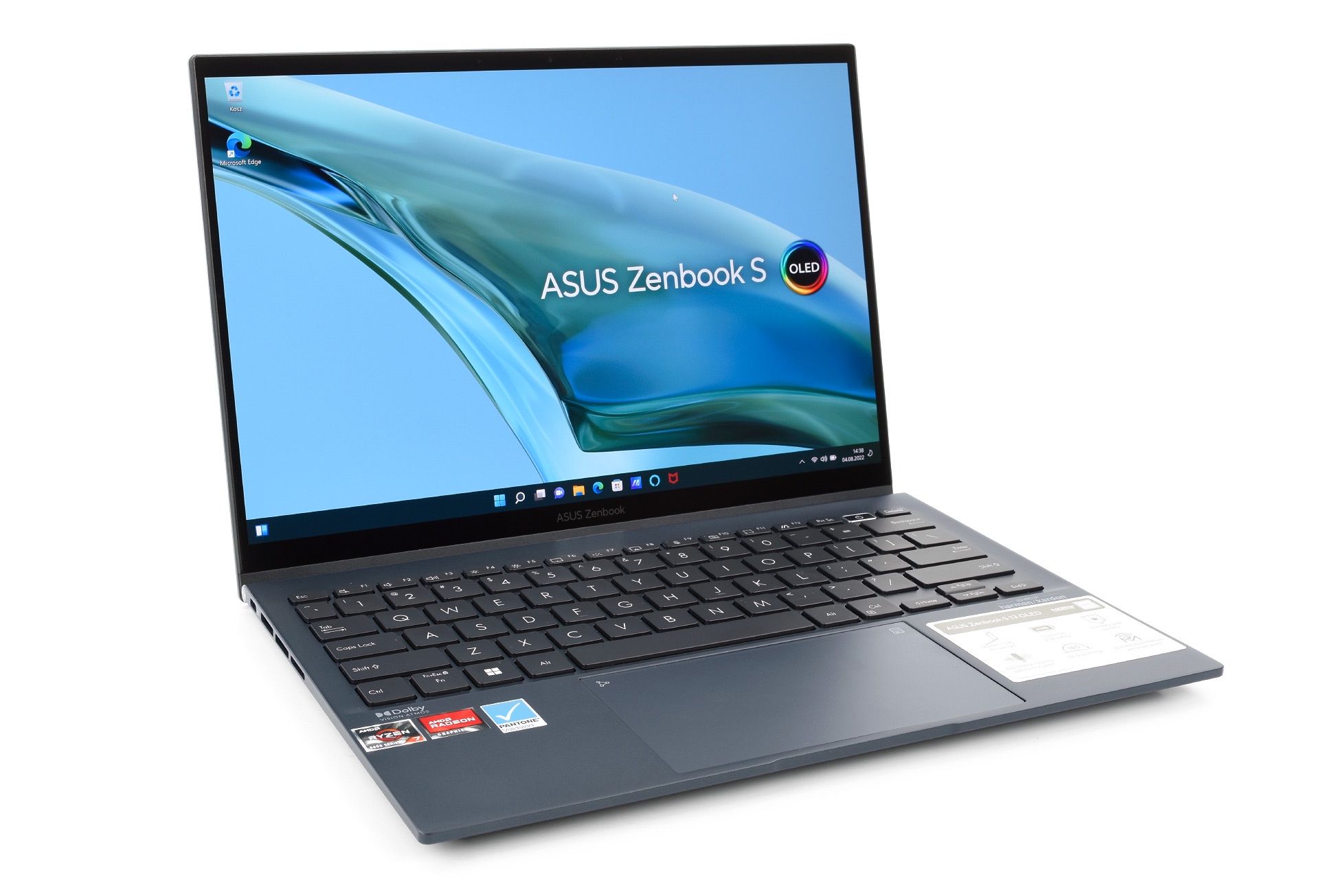 ASUS Zenbook S 13 OLED AMD - z profilu