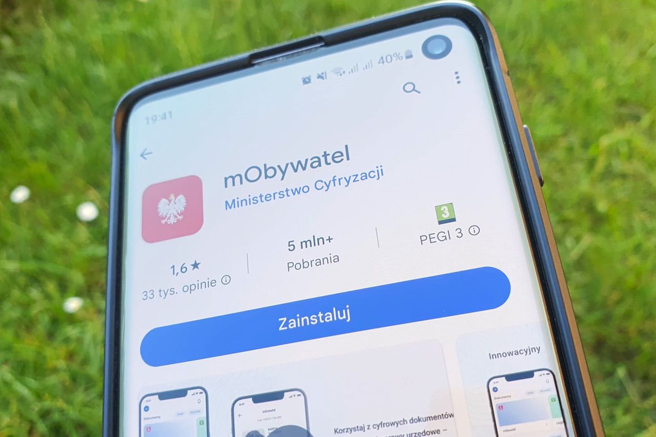 Aplikacja mObywatel w Google Play