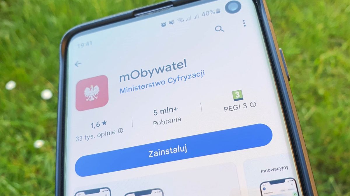 Aplikacja mObywatel w Google Play