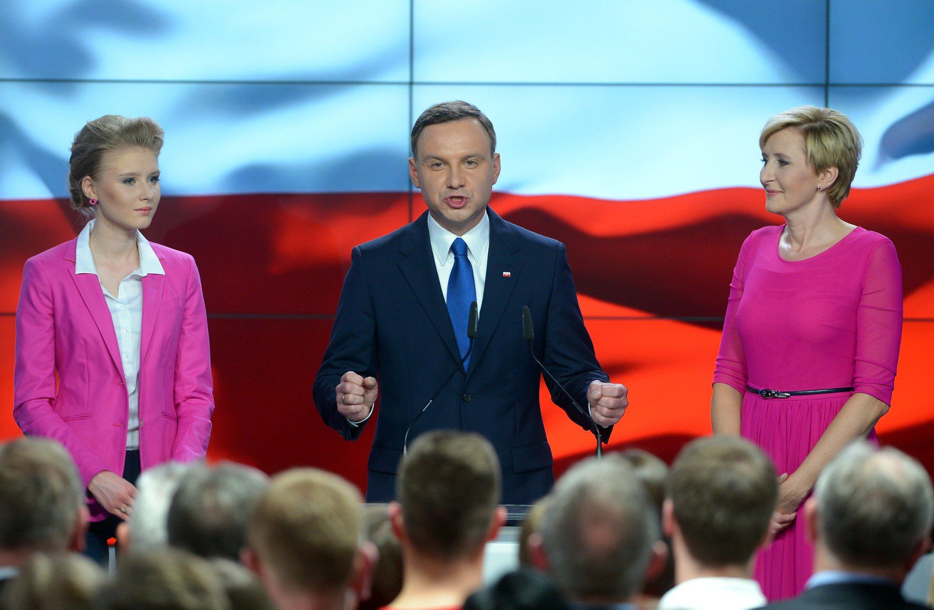 Kinga Duda z rodzicami