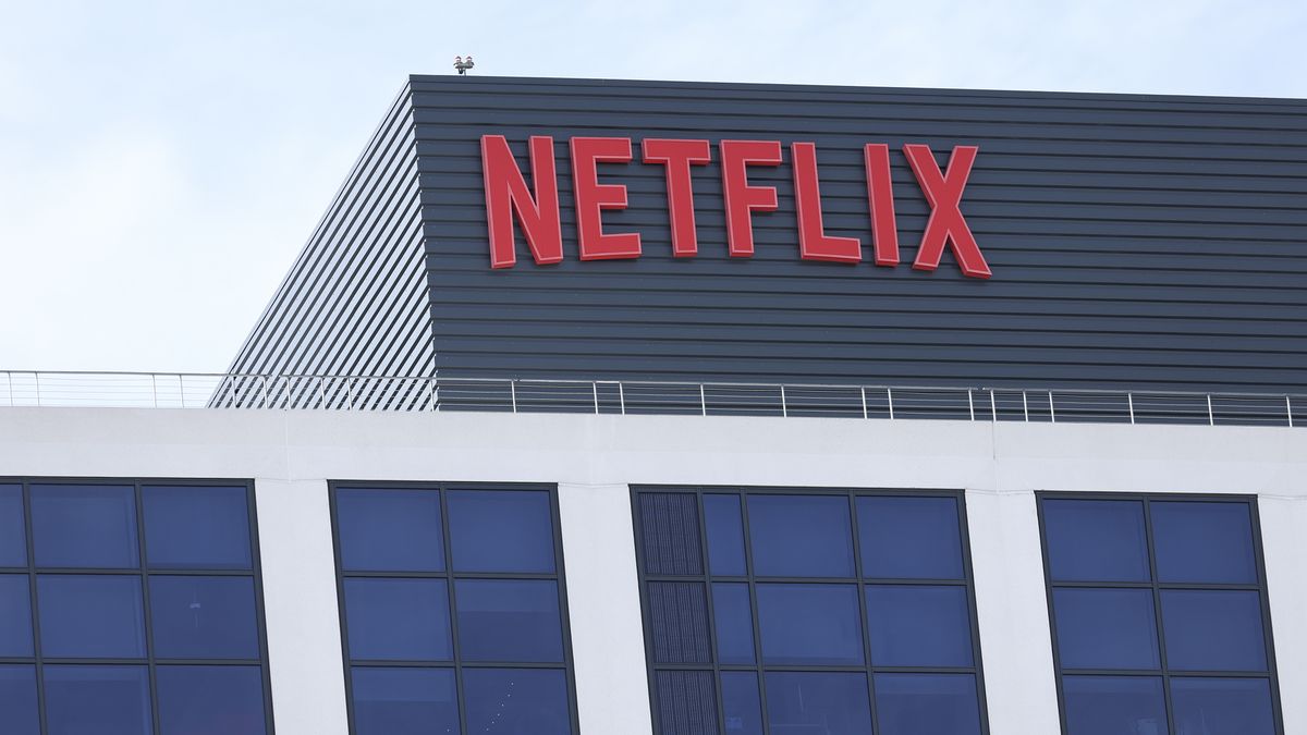 The Netflix logo is seen on an office building in Los Angeles, California, on February 5, 2026. Netflix offers to acquire Warner Bros. Discovery, combining the streaming giant with the owner of HBO, CNN, and Warner Bros. studios. (Photo by Michael Yanow/NurPhoto via Getty Images)