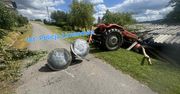 Miał 8 promili i wjechał w szopę. Kierujący ciągnikiem trafił do szpitala