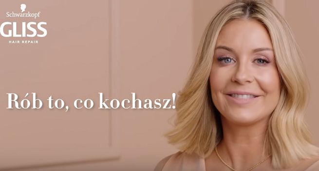 Małgorzata Rozenek-Majdan reklamuje kosmetyki do włosów Schwarzkopf Gliss (wideo)