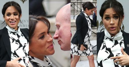 Zaangażowana Meghan Markle w mini dyskutuje o prawach kobiet (ZDJĘCIA)