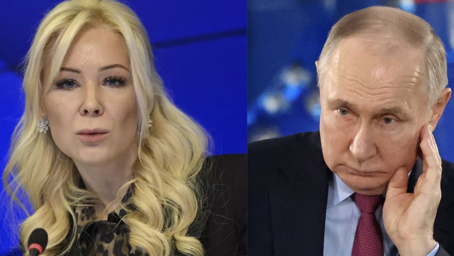 Władimir Putin, prezydent Federacji Rosyjskiej i Jekaterina Mizulina, szefowa Ligi Bezpiecznego Internetu