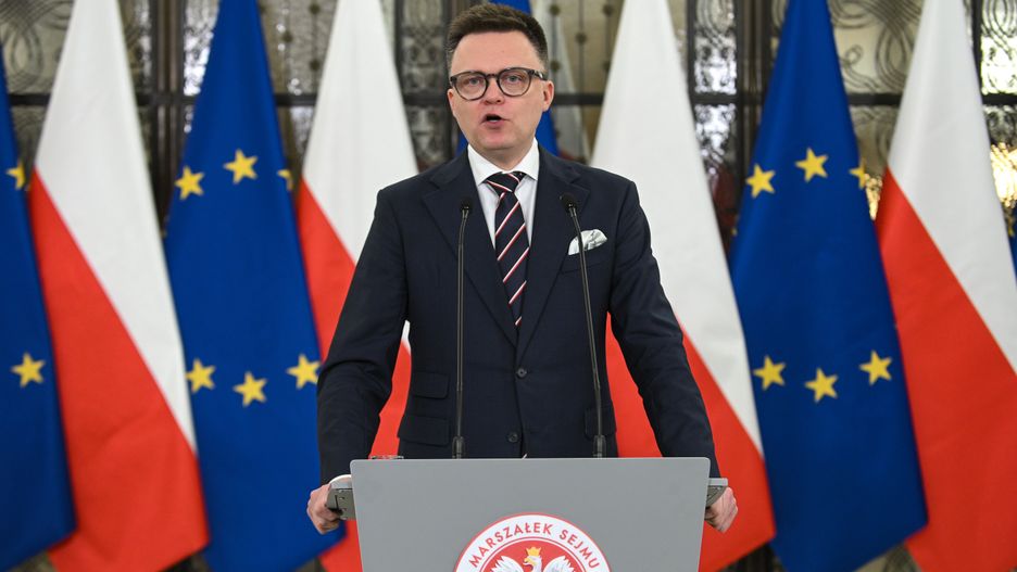 Szymon Ho�ownia
Warszawa, 08.01.2025. Marsza�ek Sejmu Szymon Ho�ownia na briefingu prasowym w Warszawie, 8 bm. Marsza�ek Ho�ownia og�osi�, �e wybory prezydenckie odb�d� si� 18 maja. (aldg) PAP/Marcin Obara
***Do tego materia�u zdj�ciowego dost�pna jest r�wnie� depesza w systemie CSI, pt.: Marsza�ek Sejmu: wybory prezydenckie odb�d� si� 18 maja (kr�tka)***
Marcin Obara
X kadencja, 10, 10., briefing, Dziesi�ta, kadencji, obrad, polityk polityka, Polityka, posiedzenie, Posiedzenie Sejmu, sejm, Sejm RP, sejmu