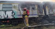 Wagony kolejowe stanęły w płomieniach. Dym widać było z wielu kilometrów