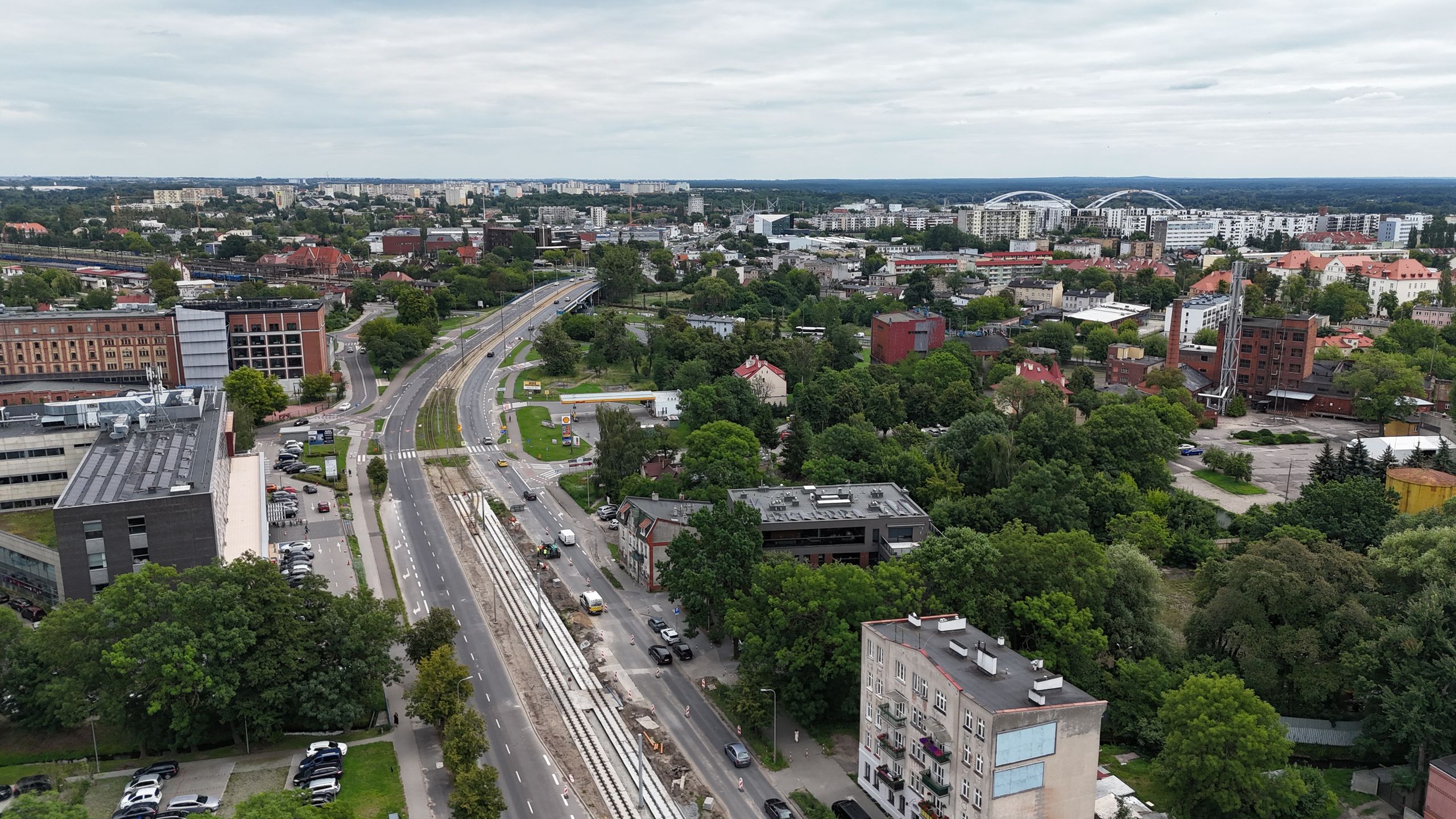 Torowisko na ulicy Kościuszki