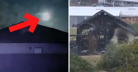 Taurydy spadają na Ziemię. Z domu pozostały zgliszcza