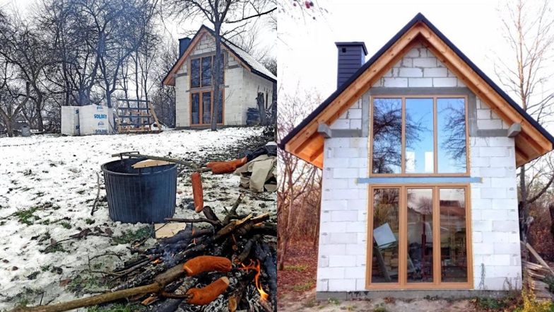 Katarzyna i Andrzej Gąsienicowie budują dom w sadzie