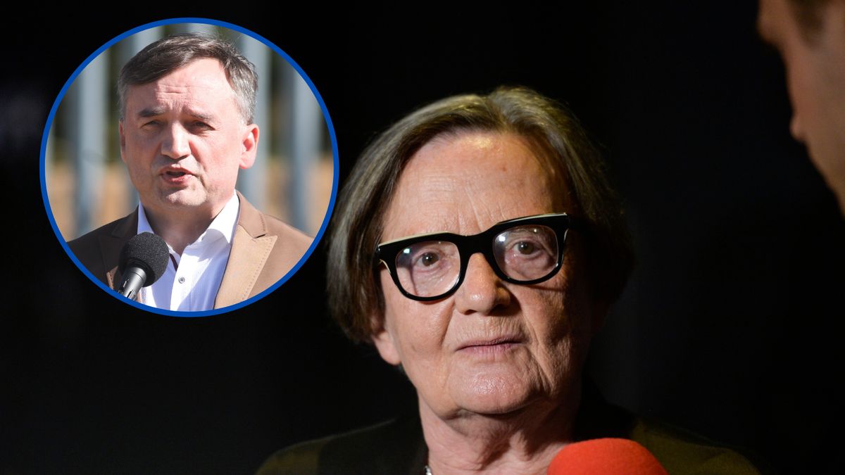 Agnieszka Holland i Zbigniew Ziobro