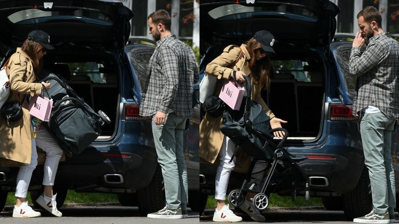 Anna Czartoryska z mężem i synkiem