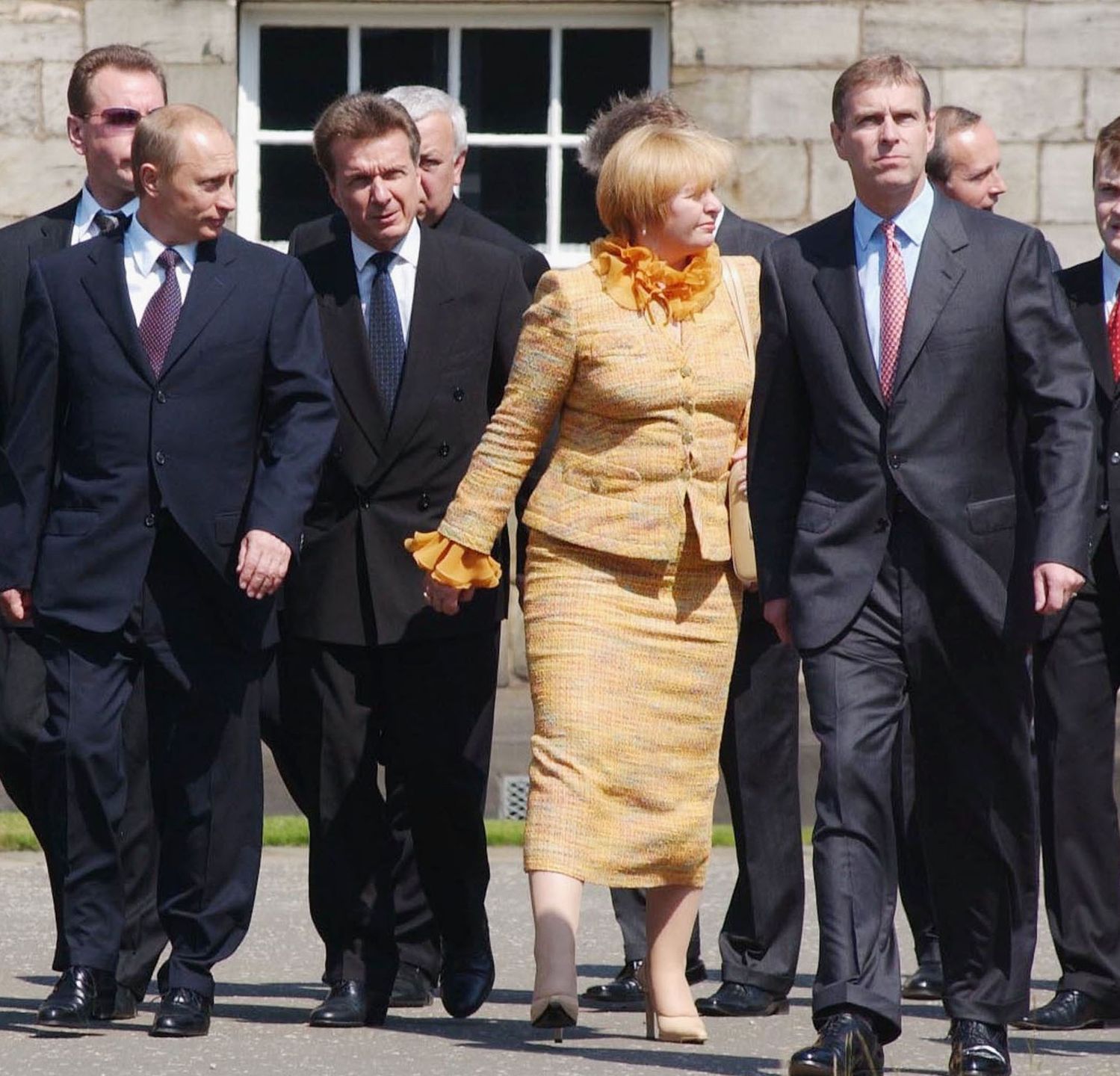 Władimir Putin i Andrzej Mountbatten-Windsor w 2003 roku