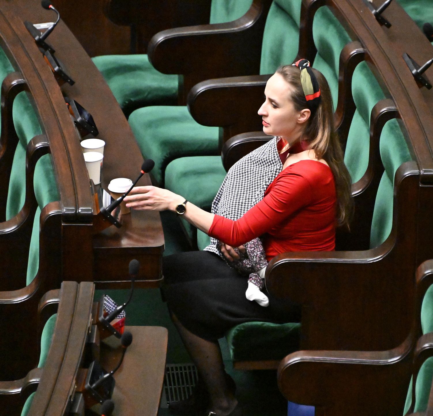 Krzysztof i Karina Bosakowie z córką