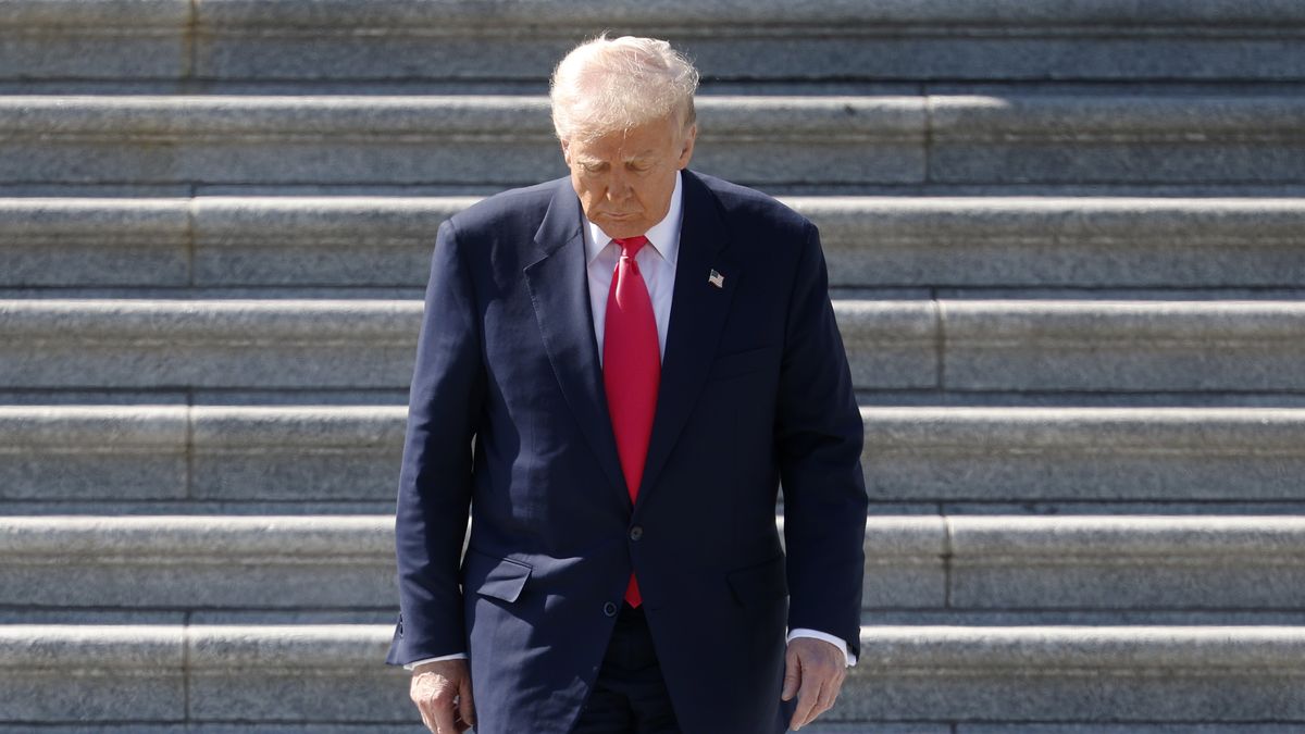 WASHINGTON, DC - MARCH 12: U.S. President Donald Trump departs the U.S. Capitol following a Friends of Ireland luncheon with Irish Taoiseach Micheál Martin on March 12, 2025 in Washington, DC. Martin traveled to the United States for the Irish leader's annual St. Patrick's Day visit where he attended the luncheon and met with U.S. President Donald Trump. (Photo by Kevin Dietsch/Getty Images)