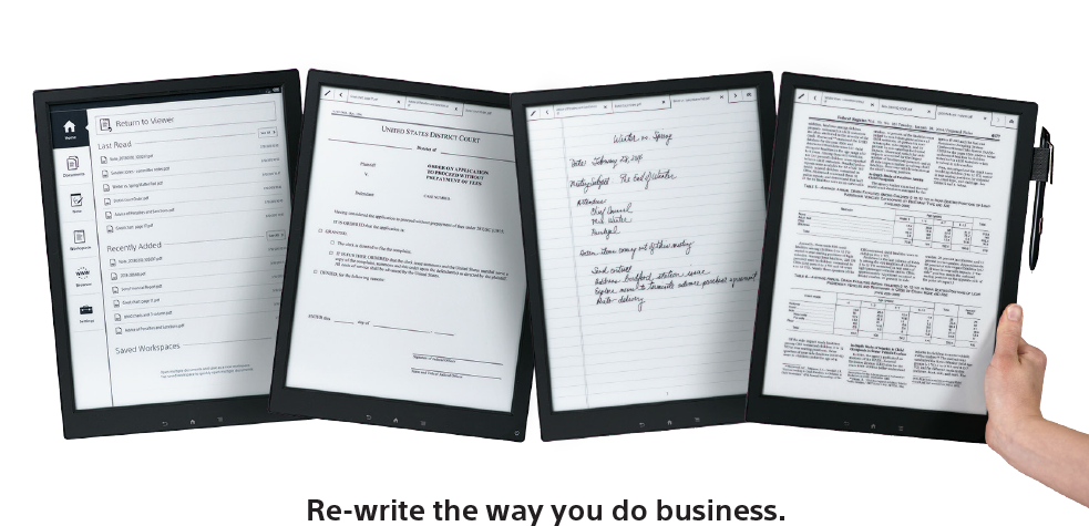 Cyfrowy papier w czytniku Sony. Jest elastyczny i można po nim pisać. Tylko kosztuje za dużo 2