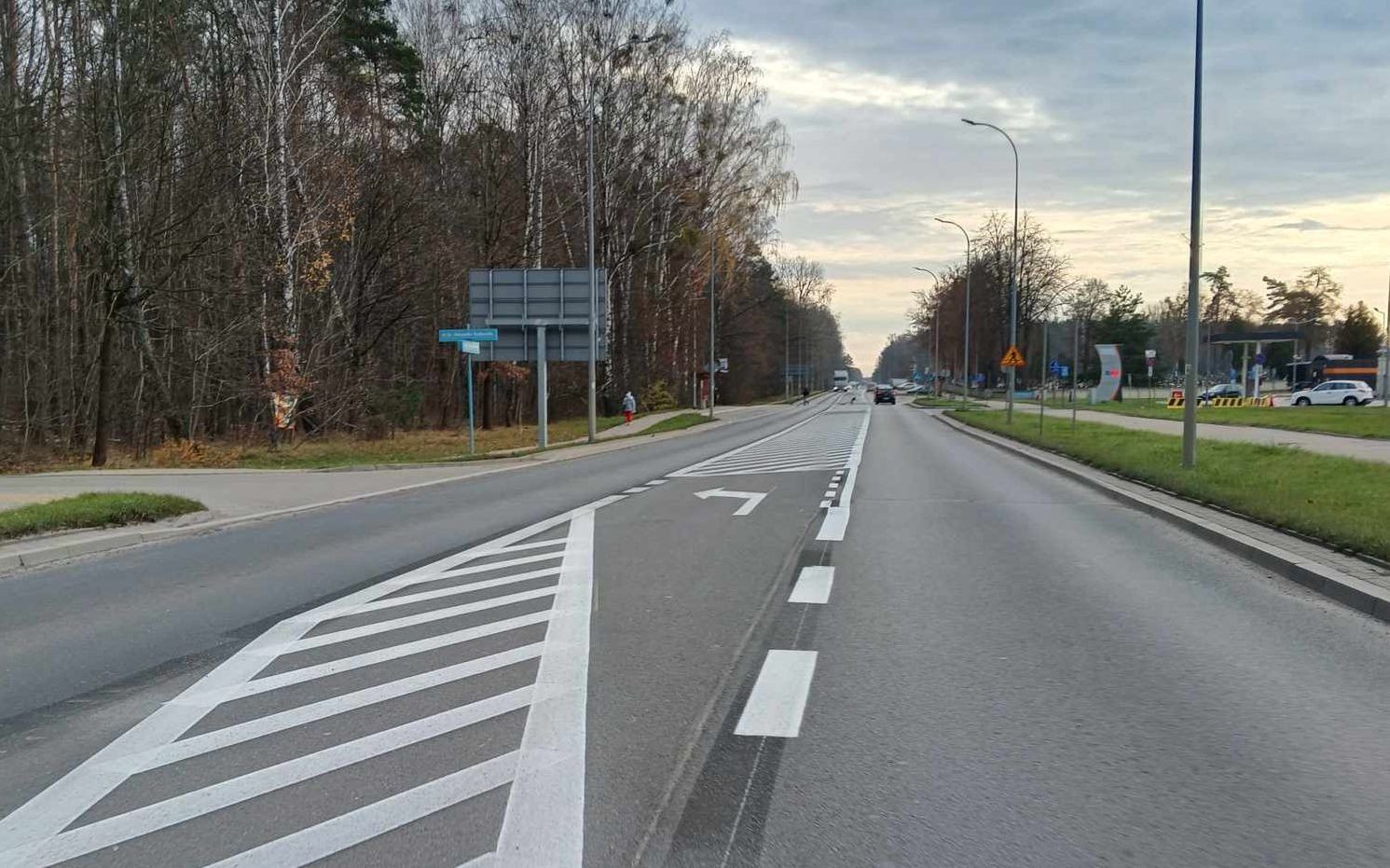 Nowe pasy wymalowane na Dojlidach