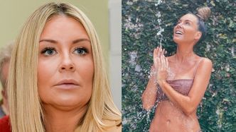 Małgorzata Rozenek prezentuje umięśnioną figurę pod strumieniem wody. Internauci: "Smutno, że są osoby, które wierzą, że Pani TAK WYGLĄDA"