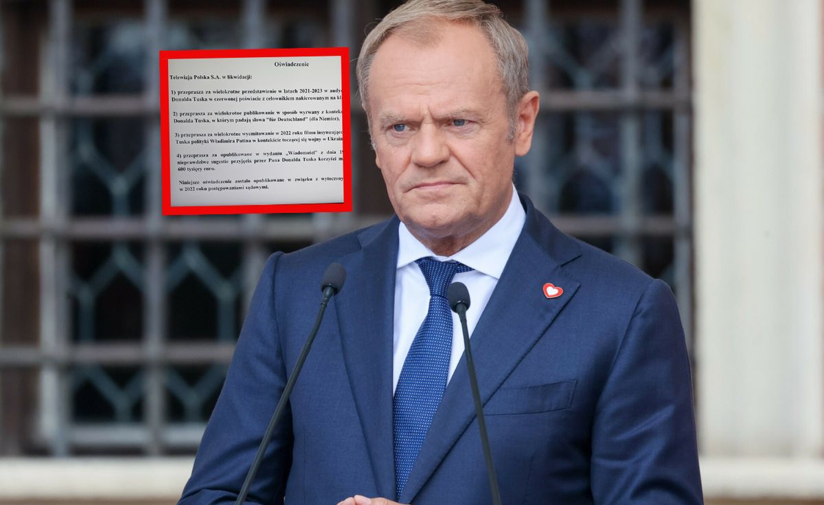 tvp, donald tusk, przeprosiny TVP przeprasza Tuska. Wyemitowano specjalne oświadczenie