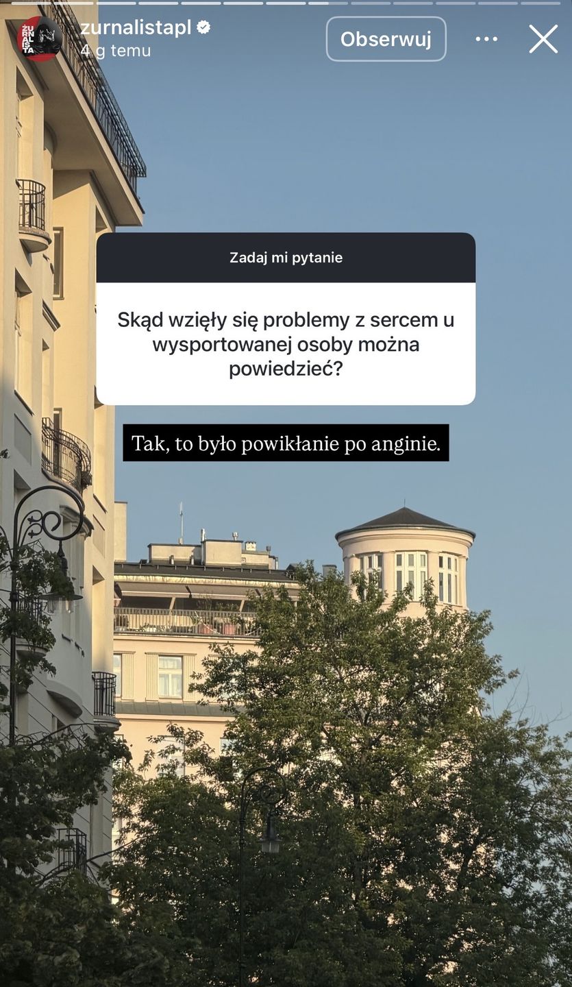Żurnalista rozprawia o zdrowiu 