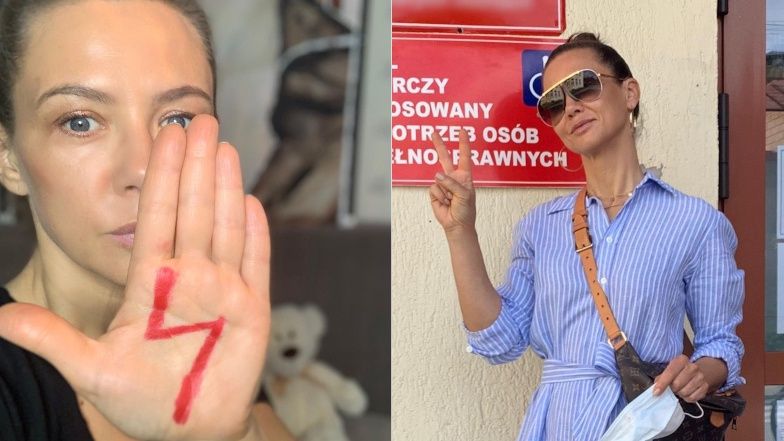 Kinga Rusin wsparła protestujących