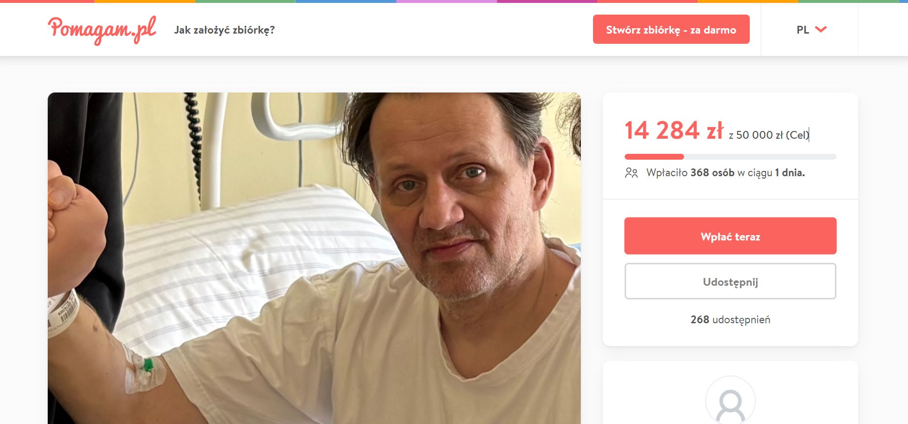 Raper zbiera pieniądze na prywatną rehabilitację