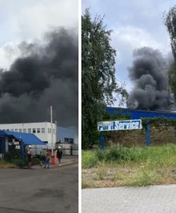 Gdańsk. Pożar hali w Port Service. Palą się odpady niebezpieczne