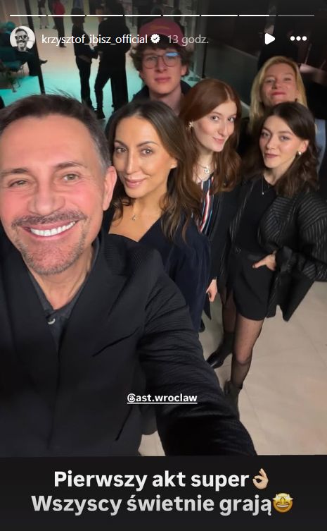 Krzysztof Ibisz z żoną i synem