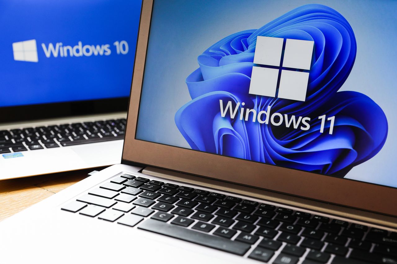 Laptop z Windows 11 tle konstrukcji z Windows 10 