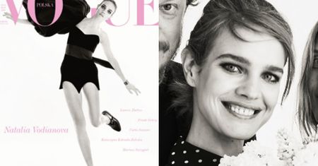 Natalia Vodianova na majowej okładce "Vogue Polska"