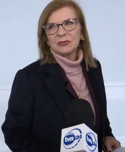 Małgorzata Gosiewska z PiS z gałązką oliwną do polityków PSL. TVN24 uwieczniła moment