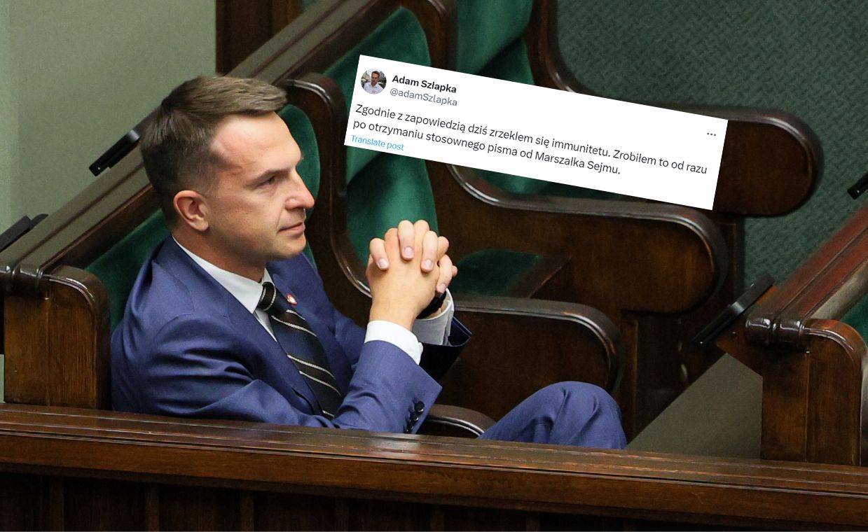 Otrzymał pismo od Hołowni. Teraz zrzekł się immunitetu