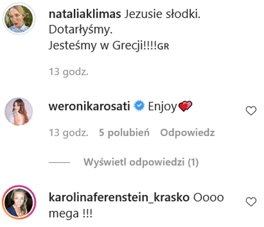 Natalia Klimas jednak wyjechała na wakacje