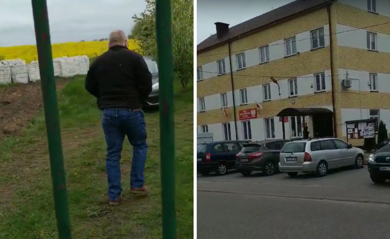 Awantura po głosowaniu. Prezes OSP na masce auta