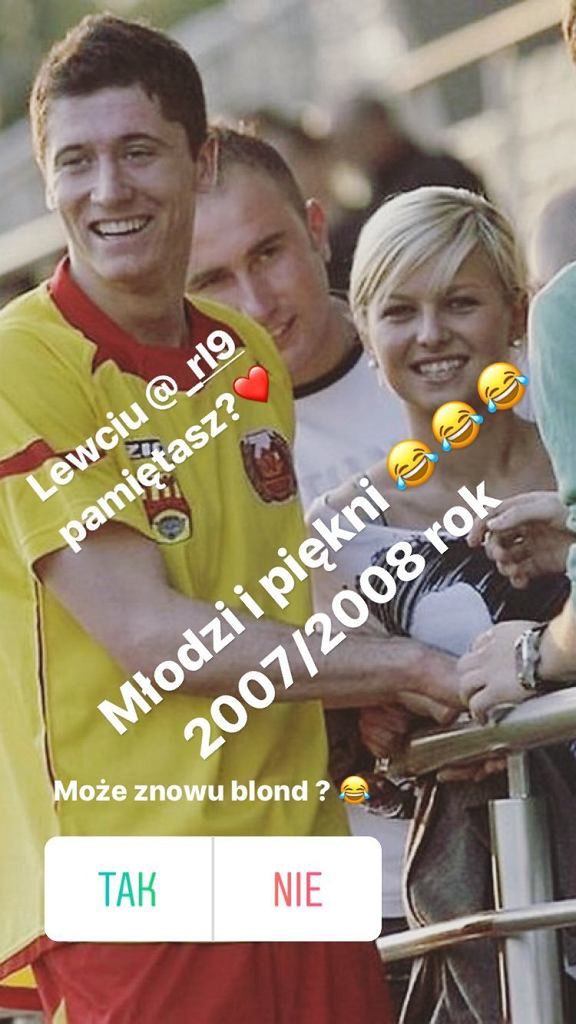 Anna Lewandowska była blondynką