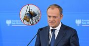 Rolnicy powiesili Kaczora Donalda. Tusk: dwuznaczny manifest