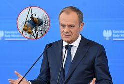 Rolnicy powiesili Kaczora Donalda. Tusk: dwuznaczny manifest