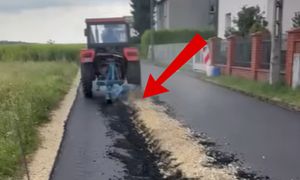 Ujawnili przeszłość rolnika po zaoraniu asfaltu. "Brał młotki"