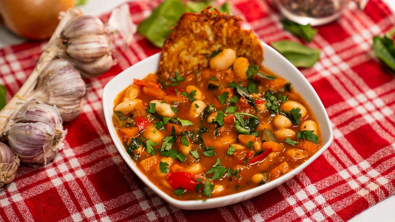 Hearty goulash soup warms your autumn days