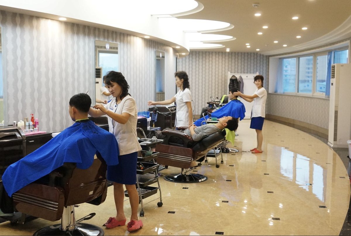 Salon fryzjerski w Pjongjang