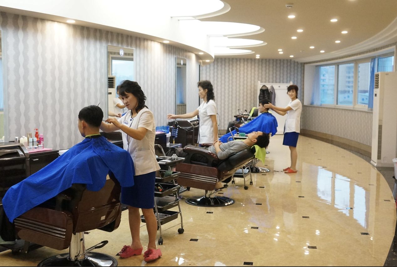 Salon fryzjerski w Pjongjang