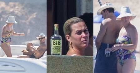 Wyluzowana Katy Perry świętuje 37. urodziny z barczystym Orlando Bloomem i butelką tequili (ZDJĘCIA)