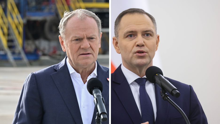 Donald Tusk i Karol Nawrocki
