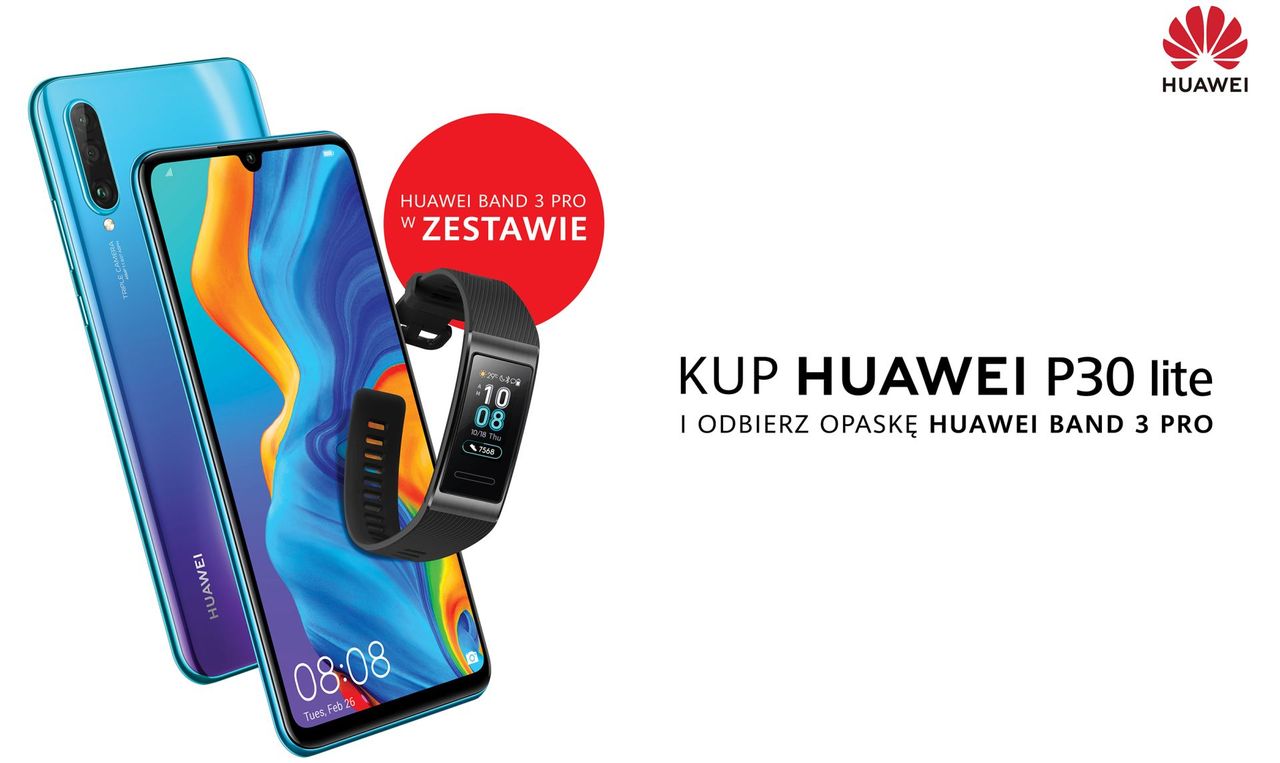 Huawei P30 lite z opaską dla aktywnych za darmo [#wSkrócie]