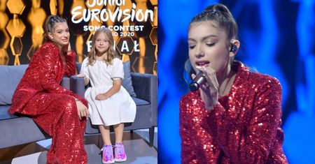 Viki Gabor w NOWEJ FRYZURZE pozuje do zdjęć ze swoją tegoroczną NASTĘPCZYNIĄ w konkursie Eurowizji Junior