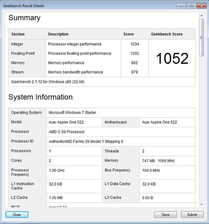 Acer Aspire One 522 - test netbooka HD nowej generacji [część 2] 10