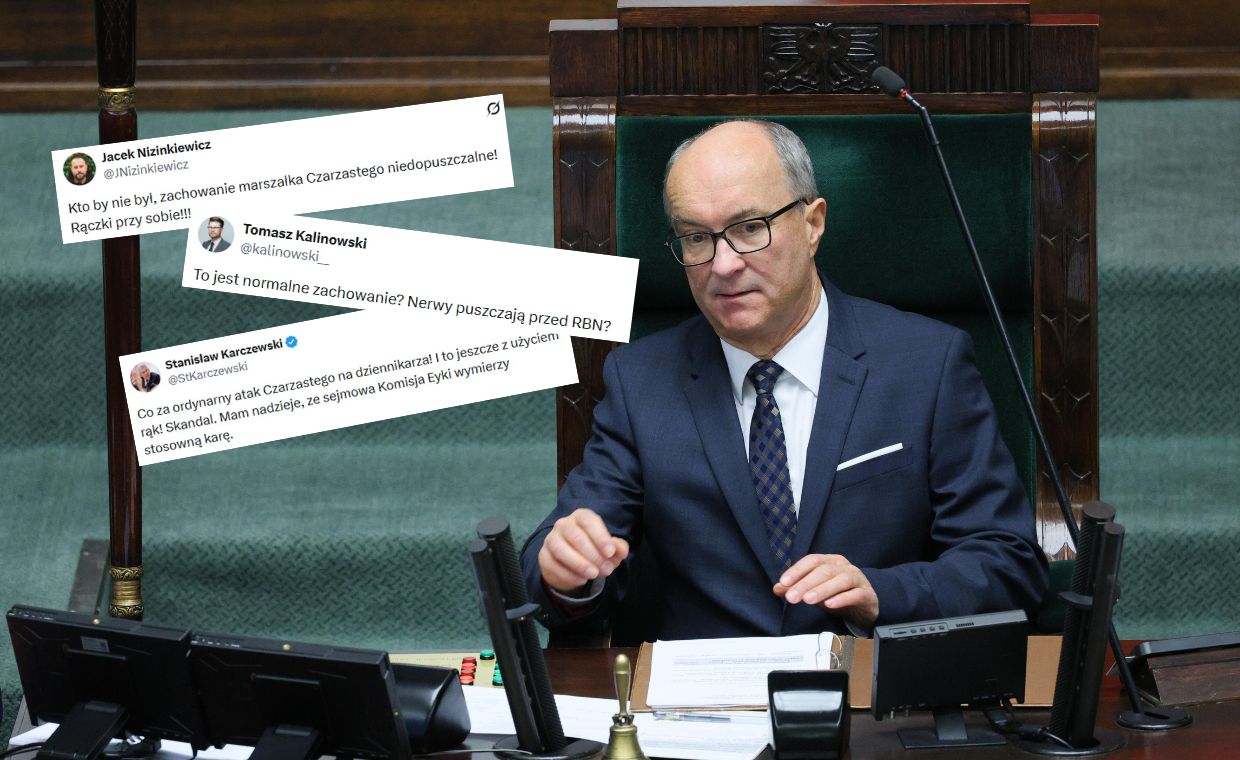 wiadomości,aktualności,WP Wiadomości Czarzasty objął reportera Republiki. Lawina komentarzy w sieci