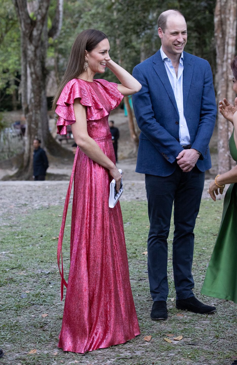 Książę William i Kate Middleton na uroczystym przyjęciu w Belize
