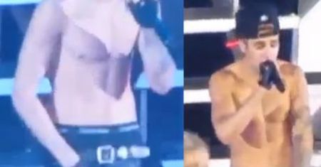 Justin Bieber łapie się za krocze i pokazuje majtki! Seksowny?